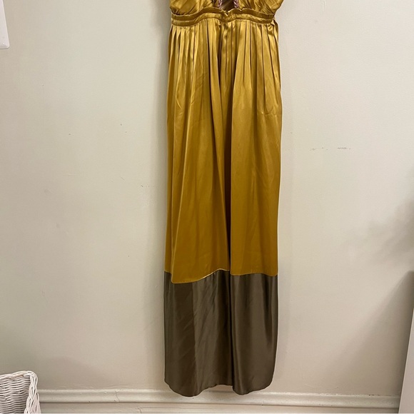 Anthropologie Mustard Dress with Pink Accents - Picture 2 of 9